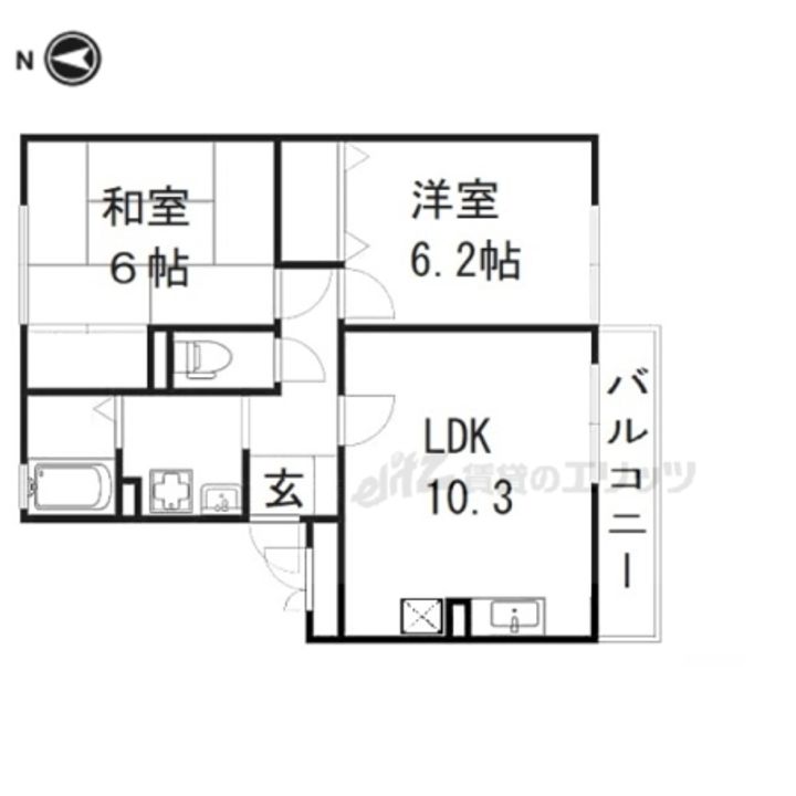 セジュールN?棟の間取り