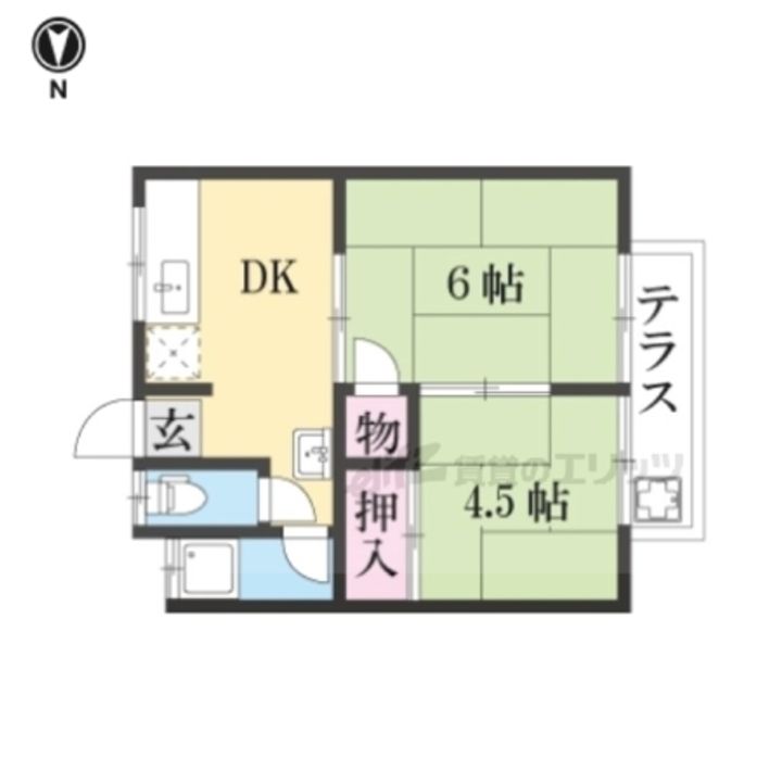 結崎ハイツ11の間取り