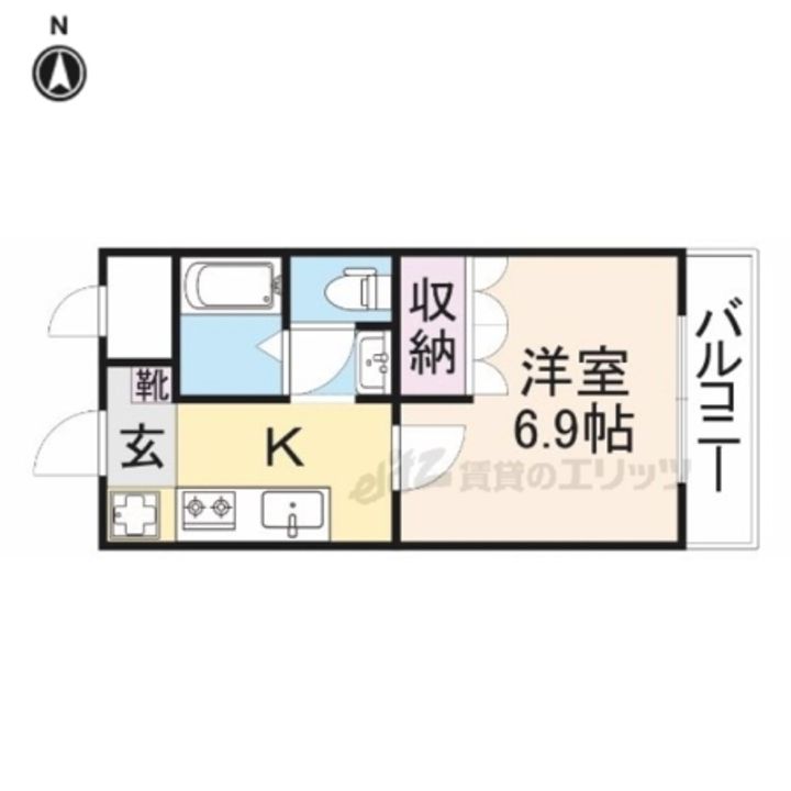 ルナピアッツァ弐番館の間取り