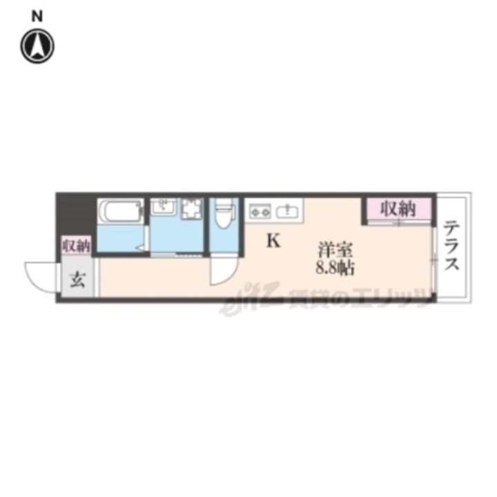 JOB-?号館102の間取り