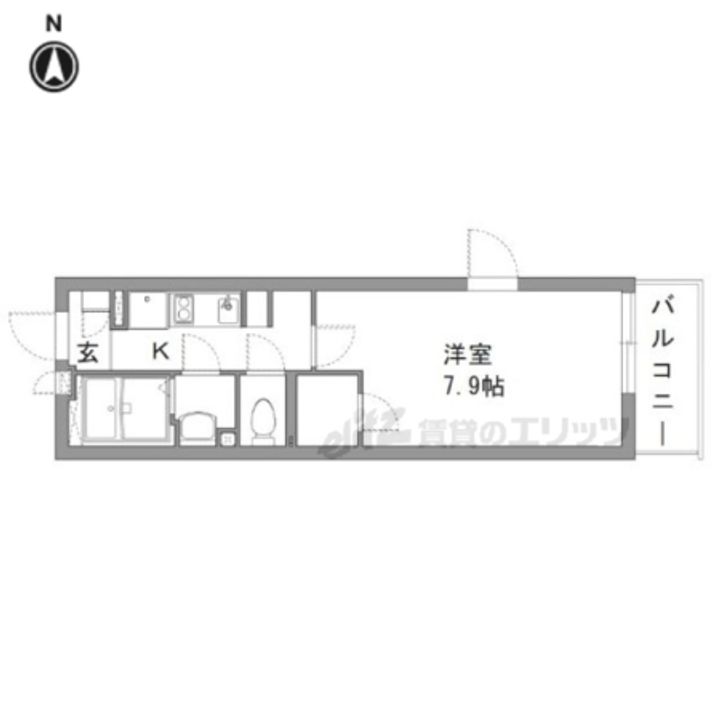 クレイノ蓬莱の間取り