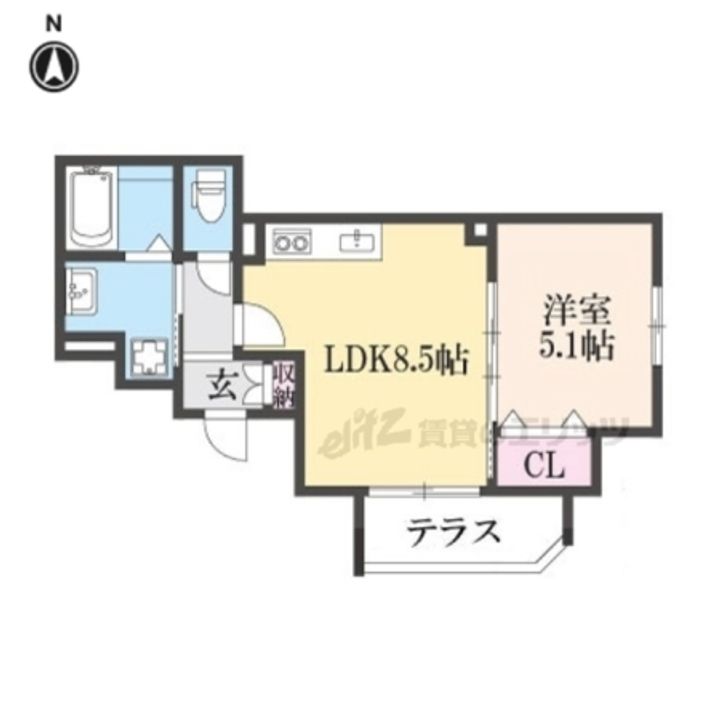 スリール明和Ⅰの間取り