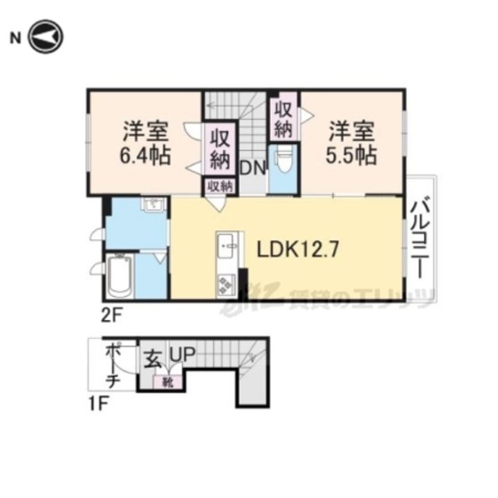 シャーメゾン大新屋A202の間取り