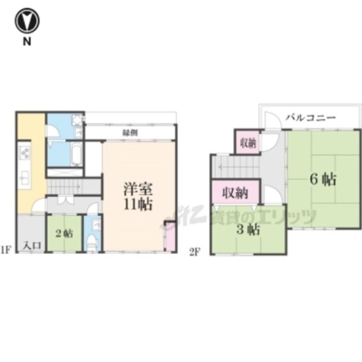 京都府京都市上京区馬喰町(一戸建)の賃貸物件住居の間取り