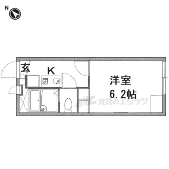 レオパレスAdvance富雄203の間取り