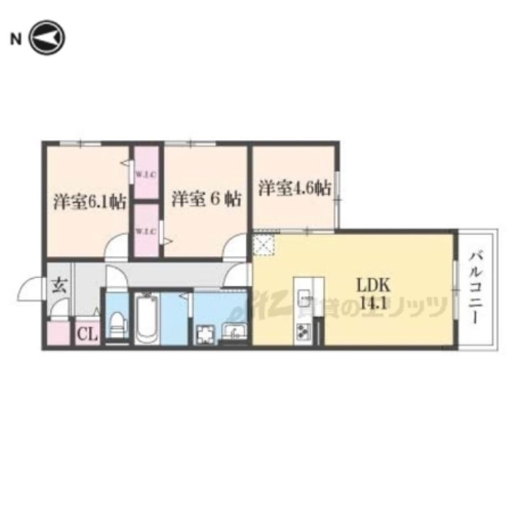 トゥールモンド上品寺の間取り