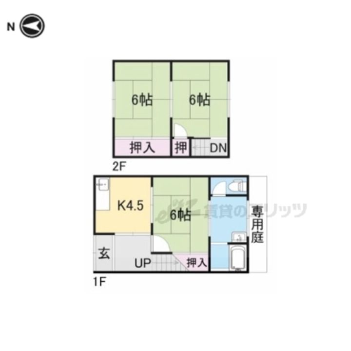 奈良県大和郡山市額田部北町(一戸建)の賃貸物件3号の間取り