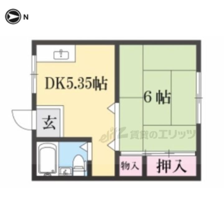 京都府京都市北区上賀茂東上之段町(一戸建)の賃貸物件貸家の間取り