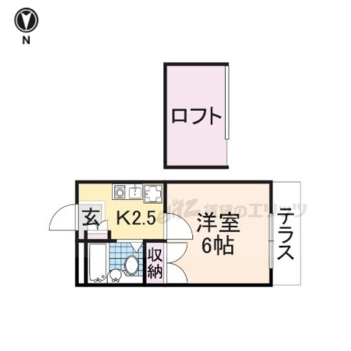 大和高田第23マンション208の間取り