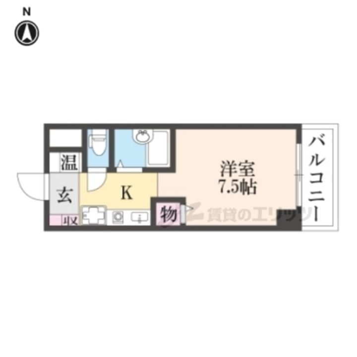 ハイウッズナガタの間取り