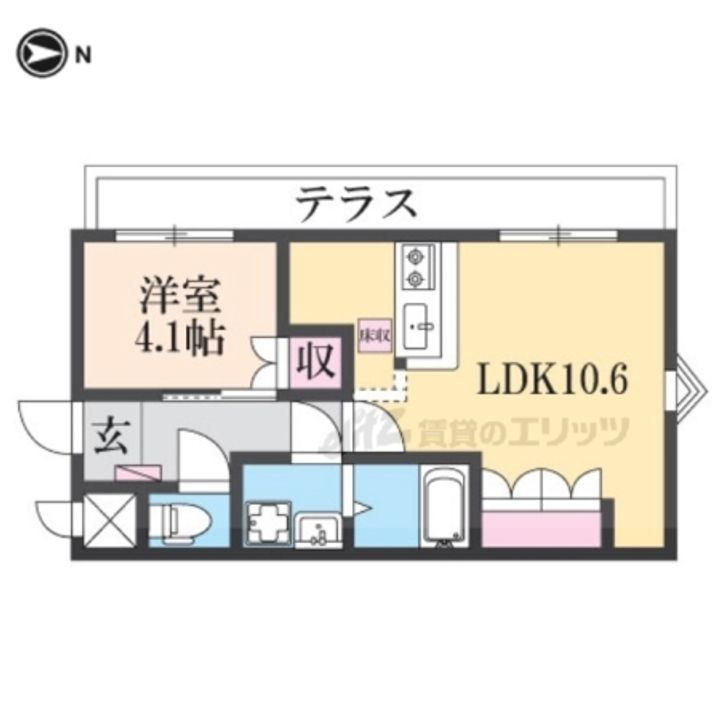 ピアコート木原?101の間取り