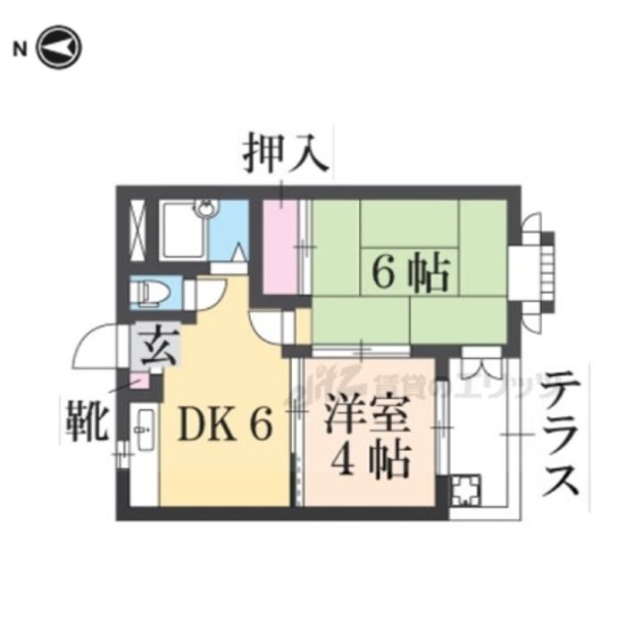 シティパレス三条大宮P2の間取り