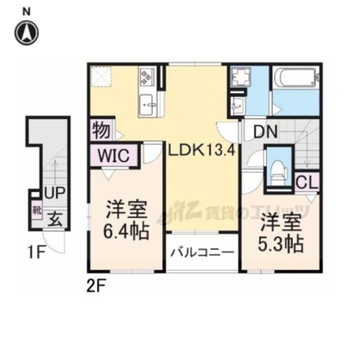 プティ フォレスタ柏原?の間取り