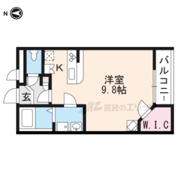 レオパレス島之内の間取り