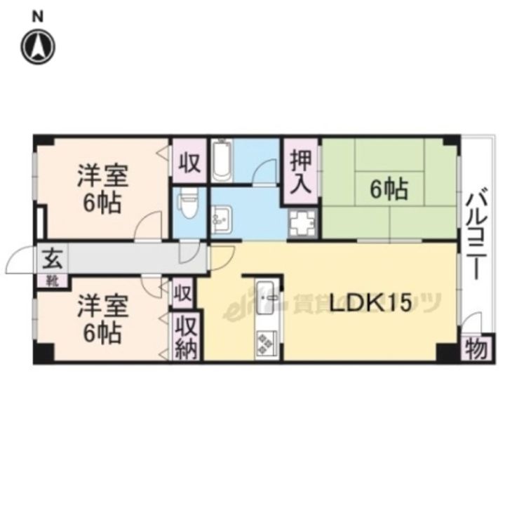 VISTA IMANISHI301の間取り