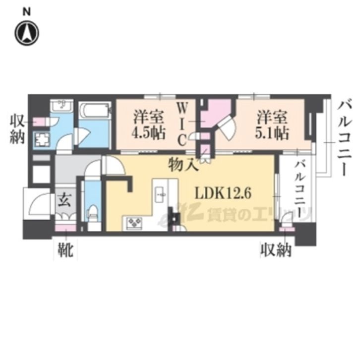 ブランズ御池西洞院の間取り