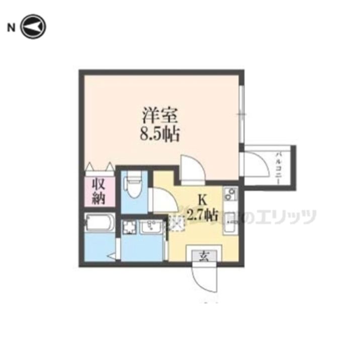ビエノス京都花園301の間取り