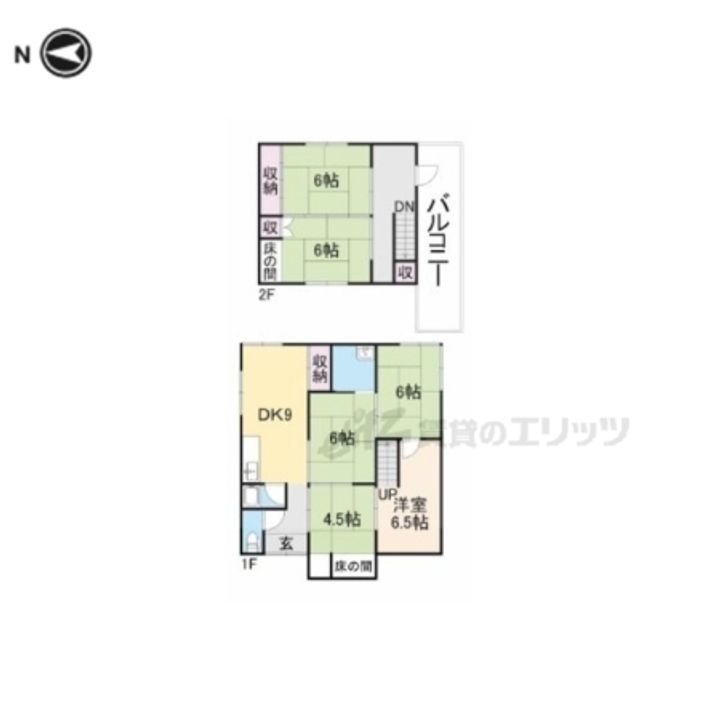 奈良県桜井市忍阪(一戸建)の賃貸物件貸家の間取り