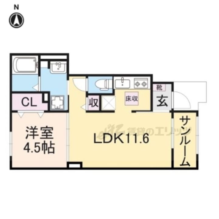 エヴァ グリーン ヴィラ?の間取り