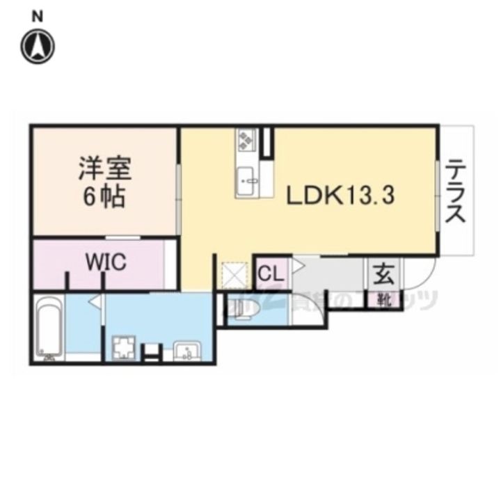 グランディール南四条102の間取り