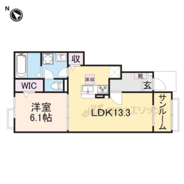 ハーモニー福知山A棟の間取り