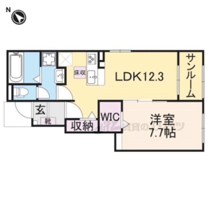 ハーモニー福知山D棟の間取り