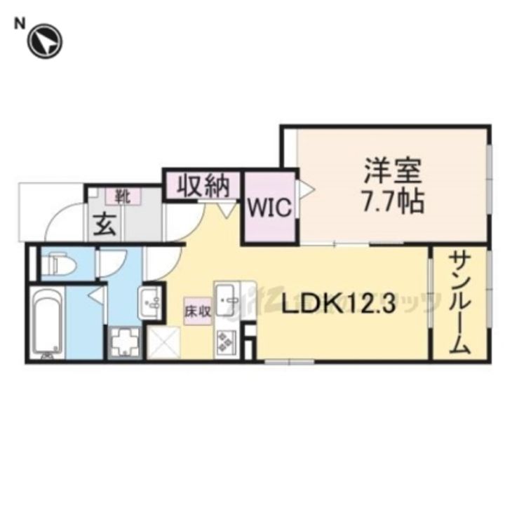 ハーモニー福知山D棟の間取り