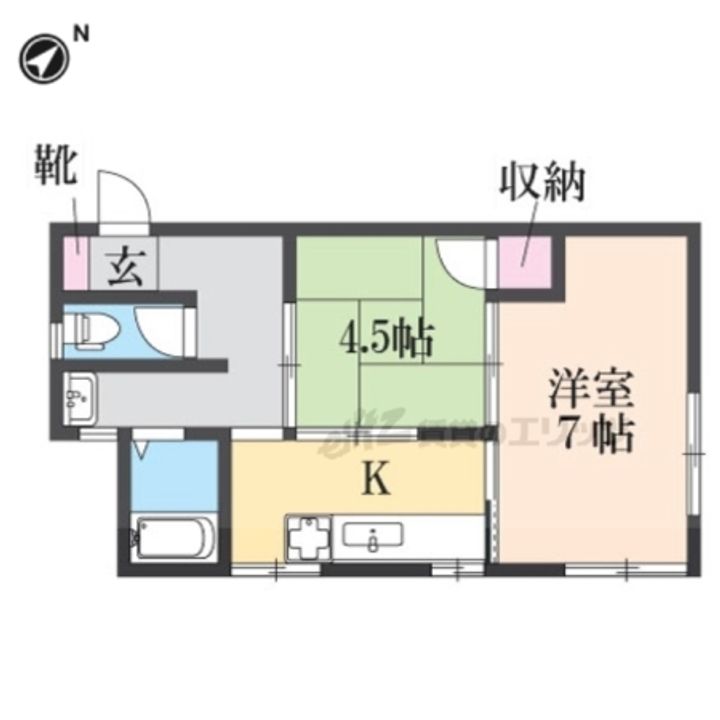 コーポ華303の間取り