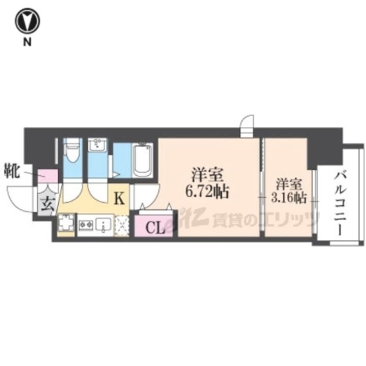 AELL OSAKA EASTの間取り