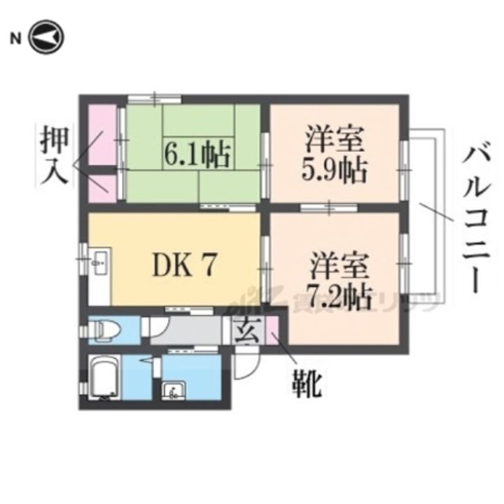 バリュージュ・IBARA・夢み台C202の間取り