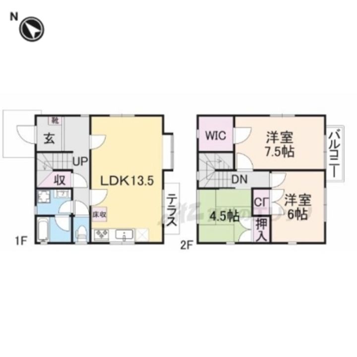 奈良県北葛城郡広陵町馬見北5丁目(一戸建)の賃貸物件貸家の間取り