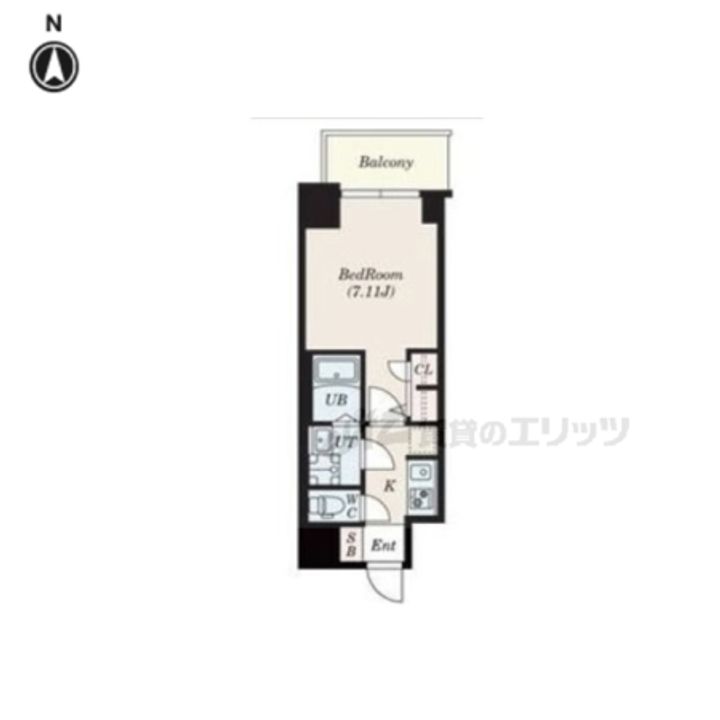 S-RESIDENCE高井田CENTRAL614の間取り
