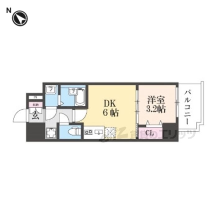 ArtizA尼崎立花の間取り