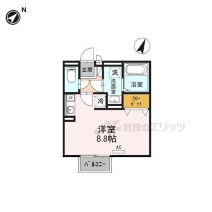 メゾンボヌール202の間取り