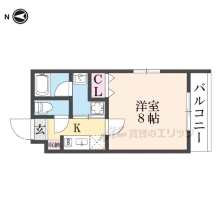 ブリリアコート龍谷大前101の間取り