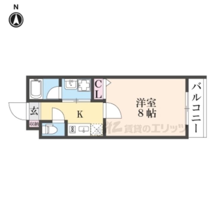 ブリリアコート龍谷大前110の間取り