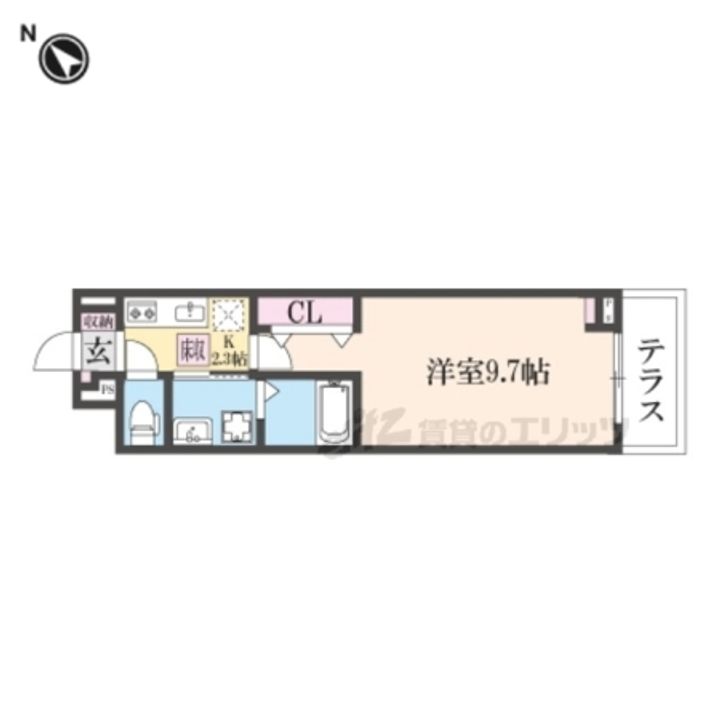 ジュネスエアリー102の間取り