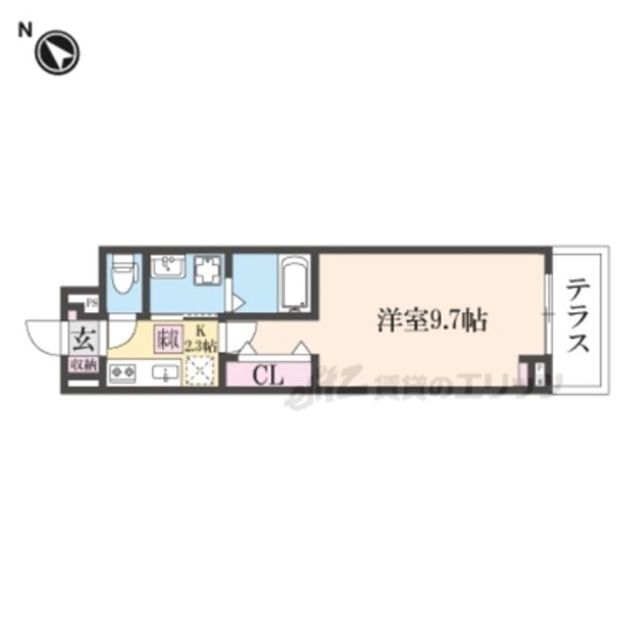ジュネスエアリー103の間取り