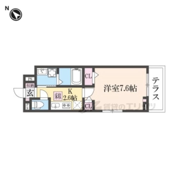 ジュネスエアリー105の間取り