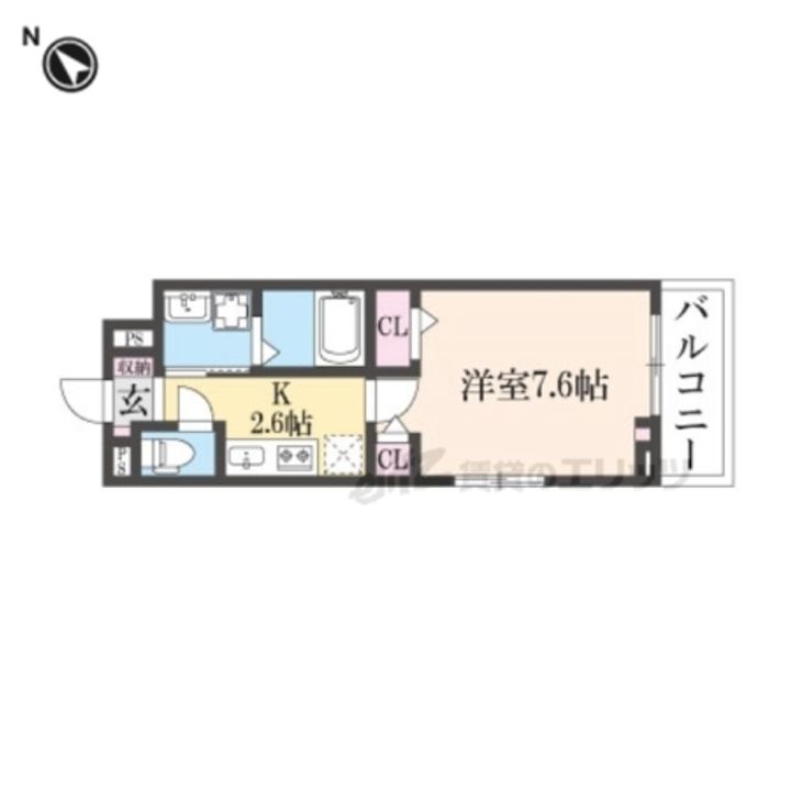 ジュネスエアリー205の間取り