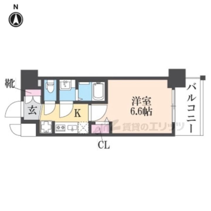 プレサンスTHEKYOTO澄華の間取り