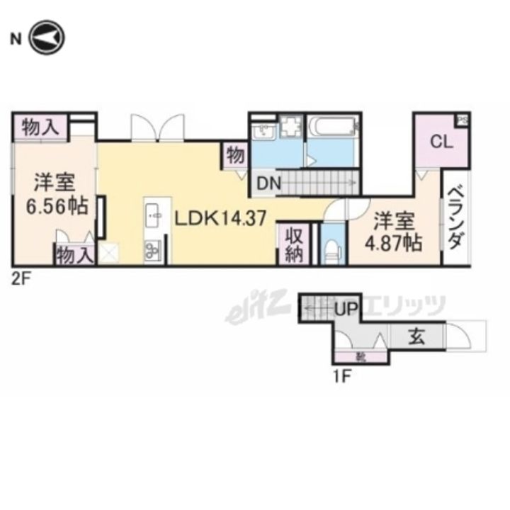BELLE LEAD ESQUISSE201の間取り