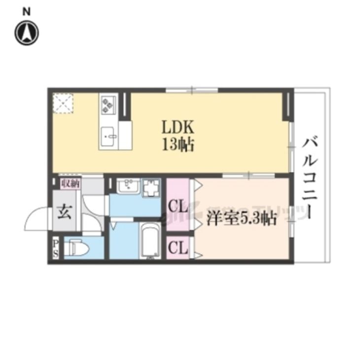ボヌールメゾンkasuga?301の間取り
