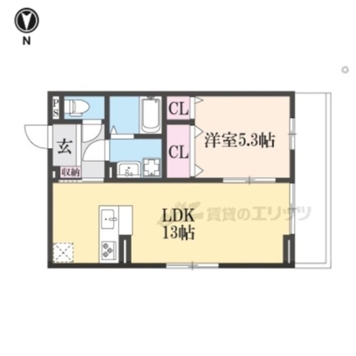 ボヌールメゾンkasuga?105の間取り