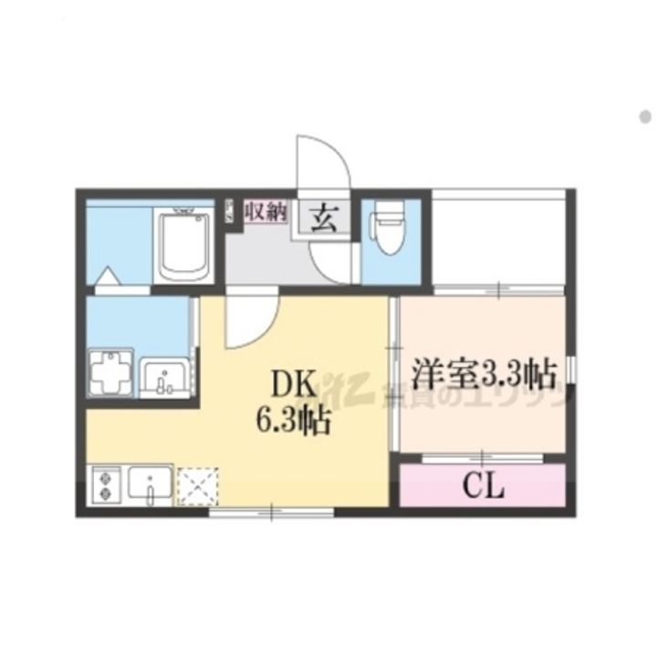デルソーレ山科の間取り