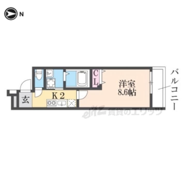 フジパレス長洲公園?番館の間取り