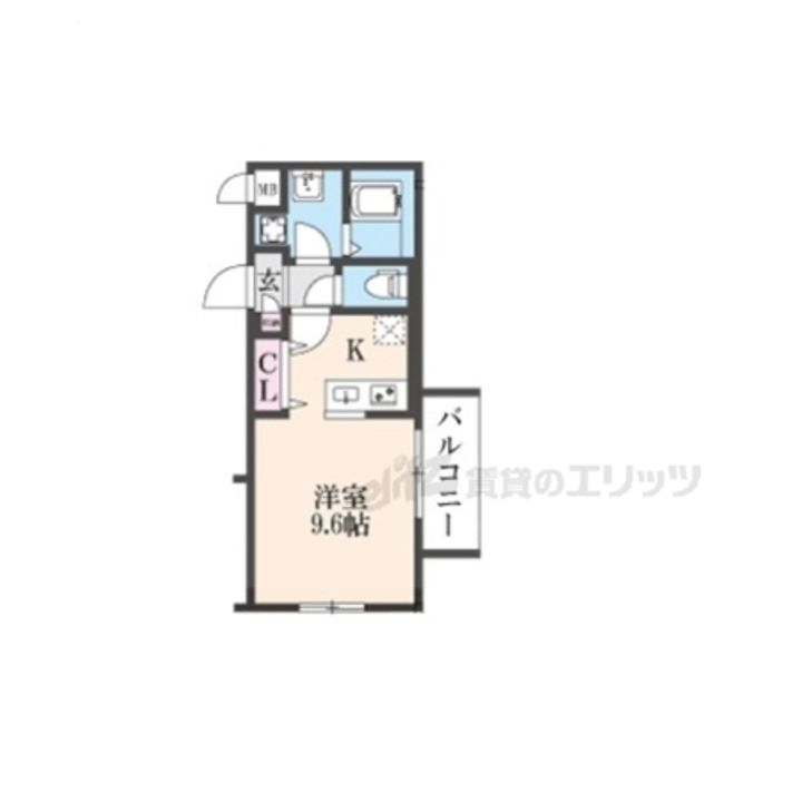 CREST TAPP京都丹波口?405の間取り
