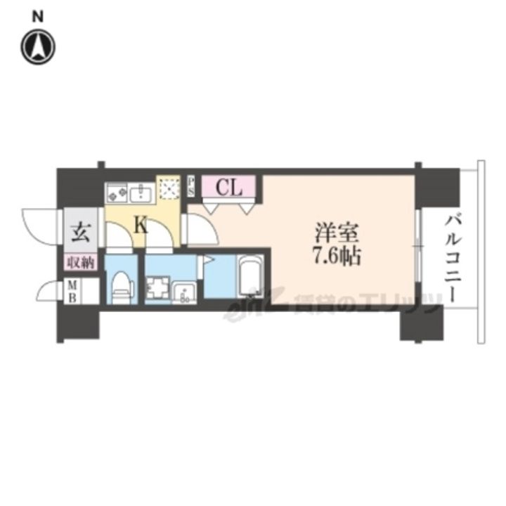 ソルテラス京都西院STATION SIDEの間取り