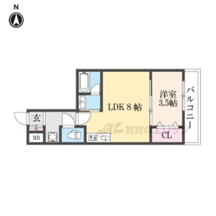 サンフレンドコアの間取り