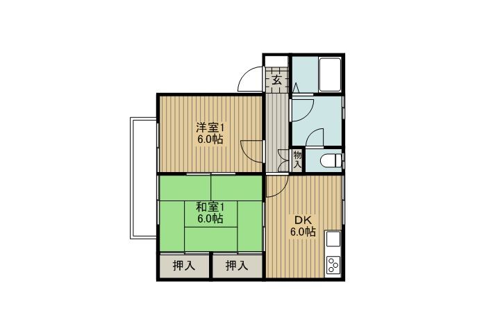 サンコーポ藤の間取り